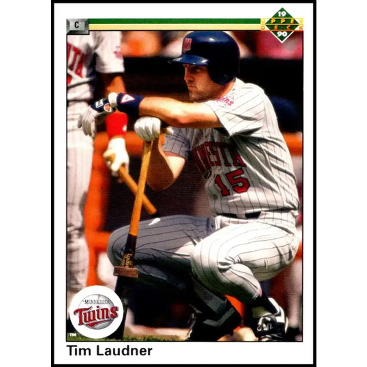 1990 Upper Deck #419 Tim Laudner NM-MT Minnesota Twins Baseball Card - Baseball Card Single
