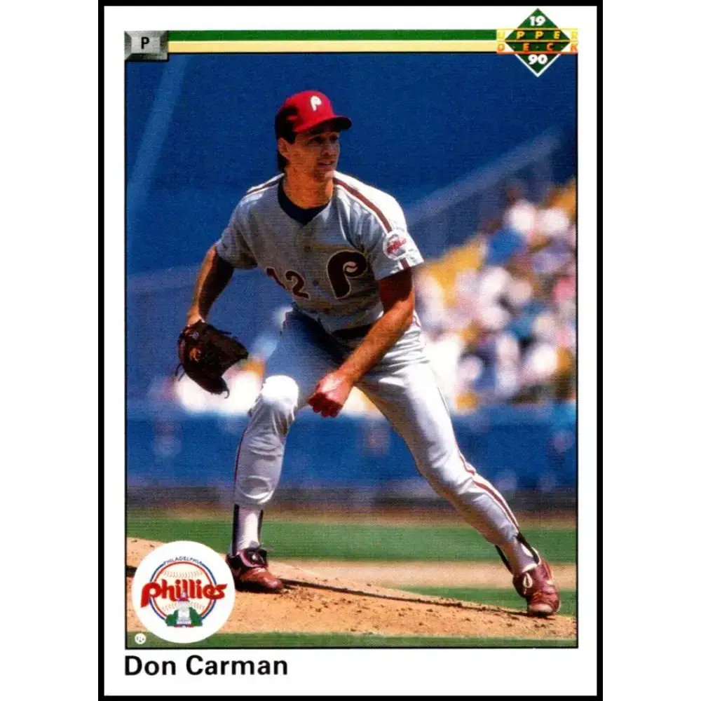 1990 Upper Deck #420 Don Carman NM-MT Philadelphia Phillies Baseball Card - Baseball Card Single