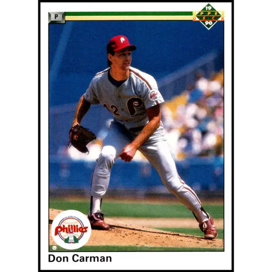 1990 Upper Deck #420 Don Carman NM-MT Philadelphia Phillies Baseball Card - Baseball Card Single