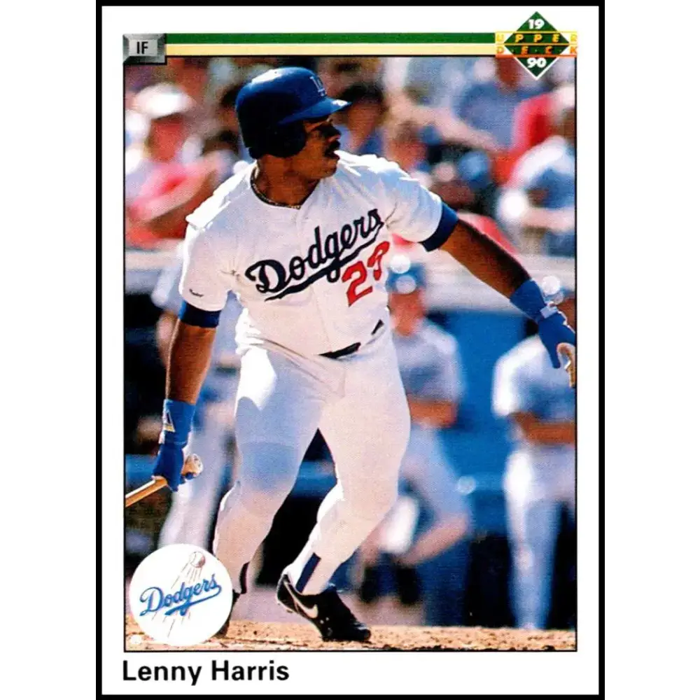 1990 Upper Deck #423 Lenny Harris UER NM-MT Los Angeles Dodgers Baseball Card - Baseball Card Single