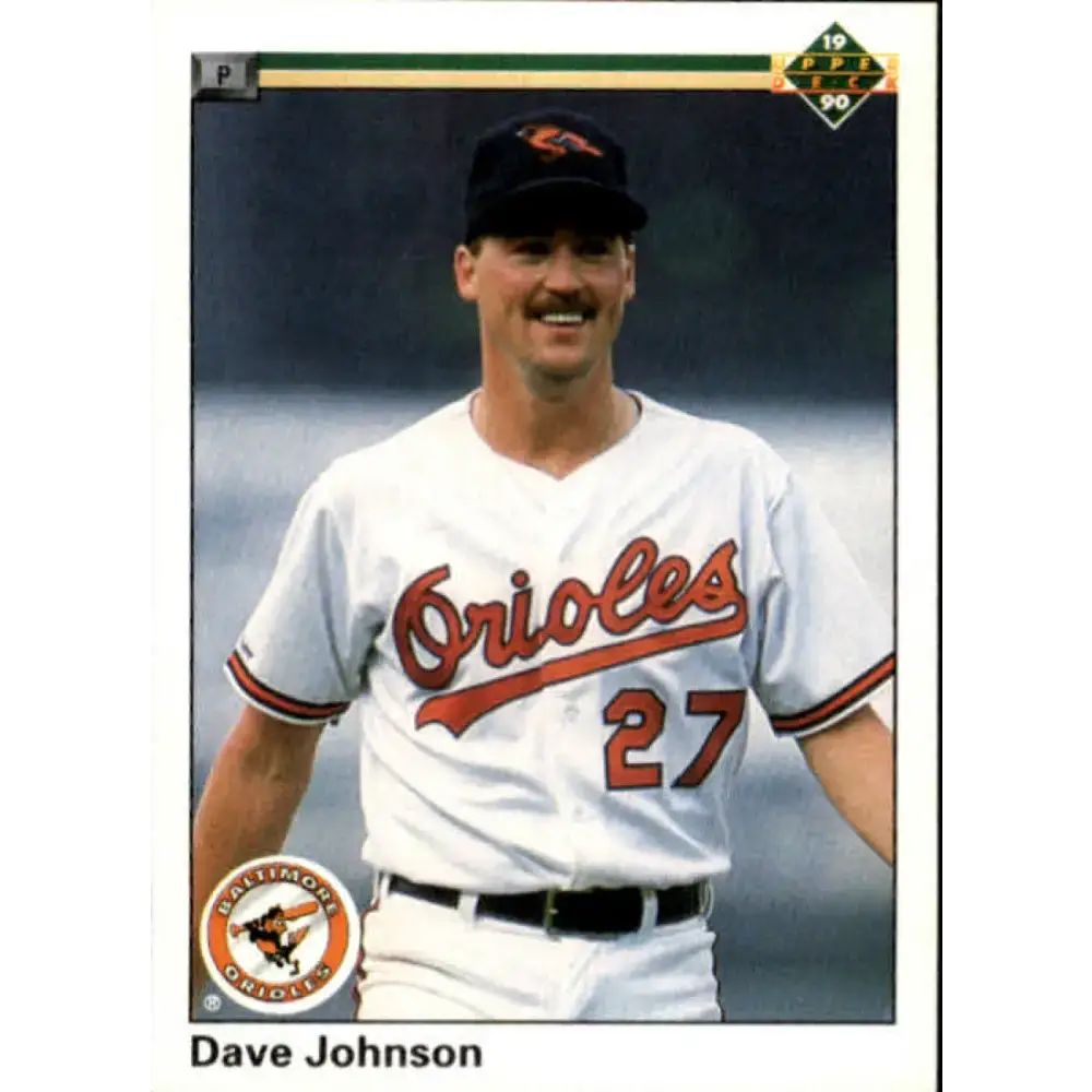 1990 Upper Deck #425 Dave Johnson NM-MT RC Rookie Baltimore Orioles Baseball Card - Baseball Card Single