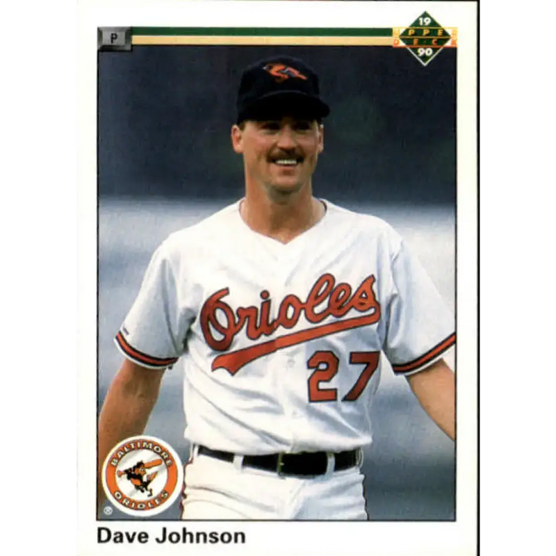 1990 Upper Deck #425 Dave Johnson NM-MT RC Rookie Baltimore Orioles Baseball Card - Baseball Card Single