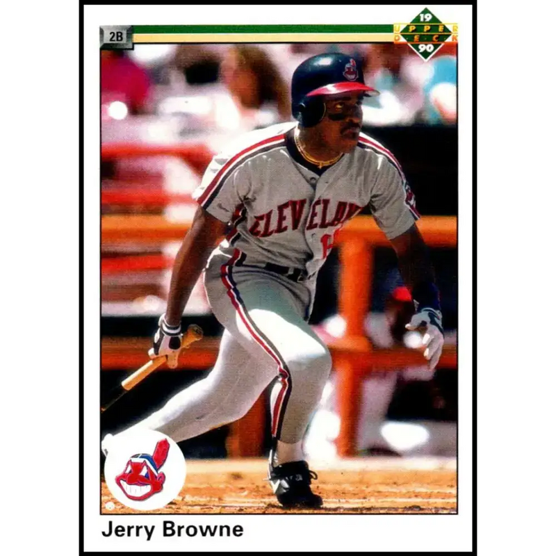 1990 Upper Deck #426 Jerry Browne NM-MT Cleveland Indians Baseball Card - Baseball Card Single
