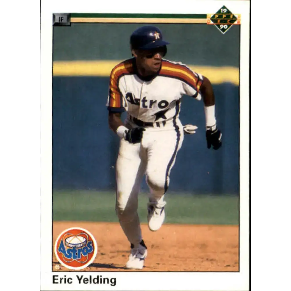 1990 Upper Deck #427 Eric Yelding NM-MT RC Rookie Houston Astros Baseball Card - Baseball Card Single