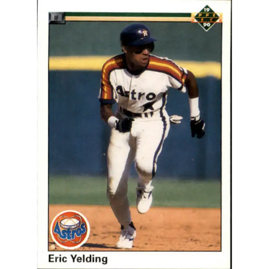 1990 Upper Deck #427 Eric Yelding NM-MT RC Rookie Houston Astros Baseball Card - Baseball Card Single