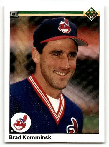 1990 Upper Deck #428 Brad Komminsk Cleveland Indians Baseball Cards ID:54161 - Baseball Card Single