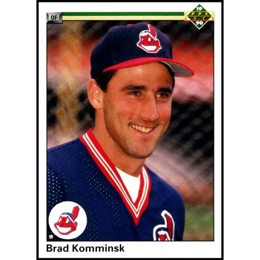 1990 Upper Deck #428 Brad Komminsk NM-MT Cleveland Indians Baseball Card - Baseball Card Single