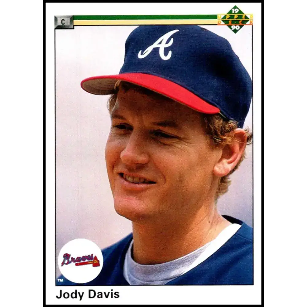 1990 Upper Deck #429 Jody Davis NM-MT Atlanta Braves Baseball Card - Baseball Card Single