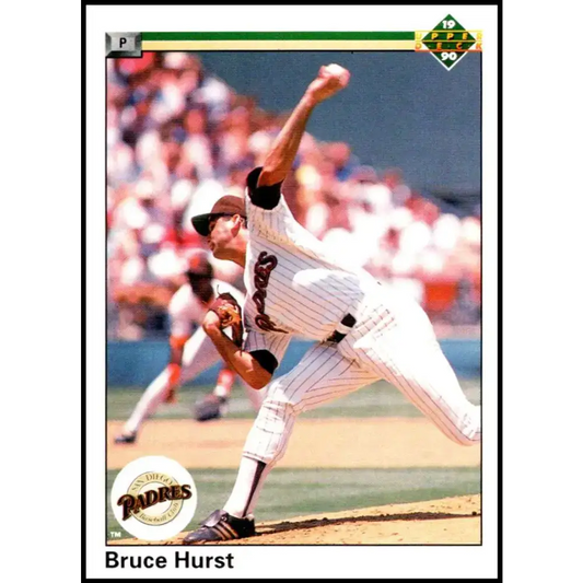 1990 Upper Deck #433 Bruce Hurst NM-MT San Diego Padres Baseball Card - Baseball Card Single