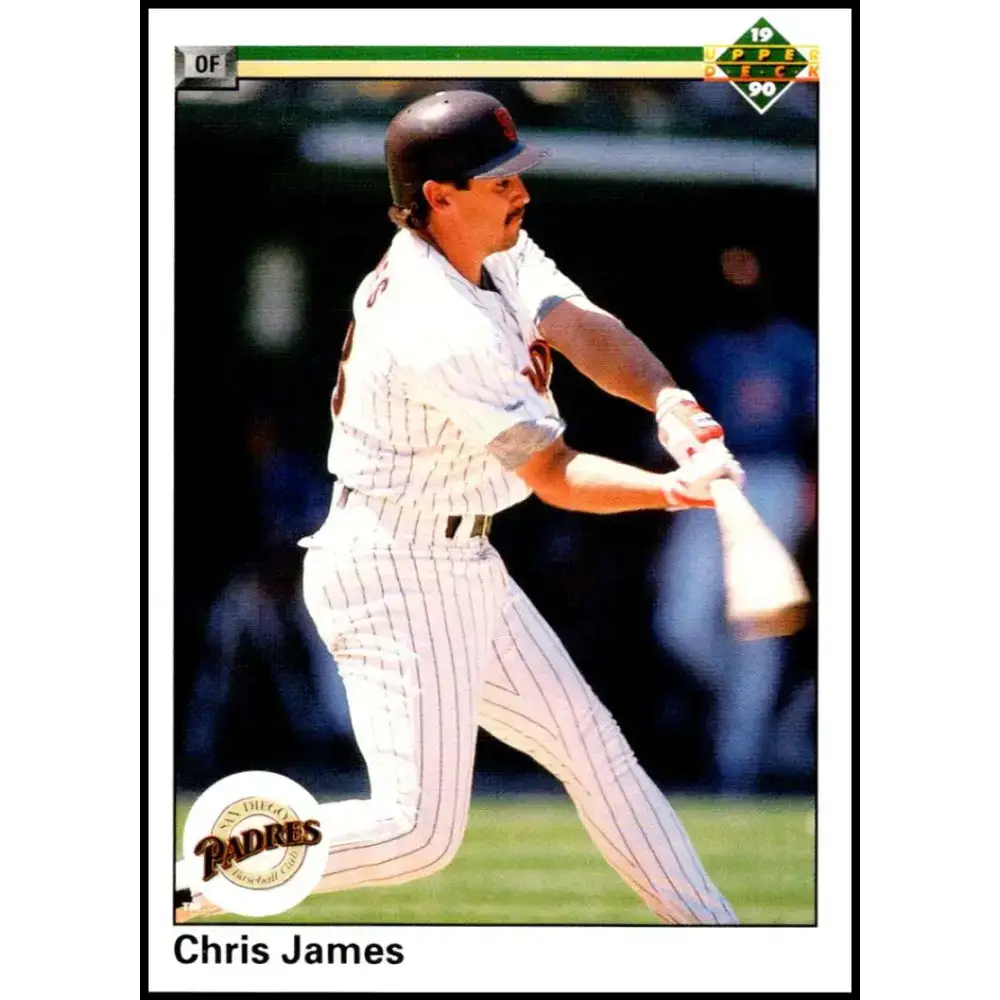 1990 Upper Deck #435 Chris James NM-MT San Diego Padres Baseball Card - Baseball Card Single