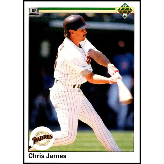 1990 Upper Deck #435 Chris James NM-MT San Diego Padres Baseball Card - Baseball Card Single