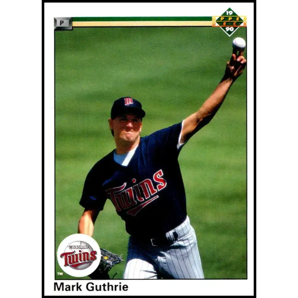 1990 Upper Deck #436 Mark Guthrie NM-MT RC Rookie Minnesota Twins Baseball Card - Baseball Card Single