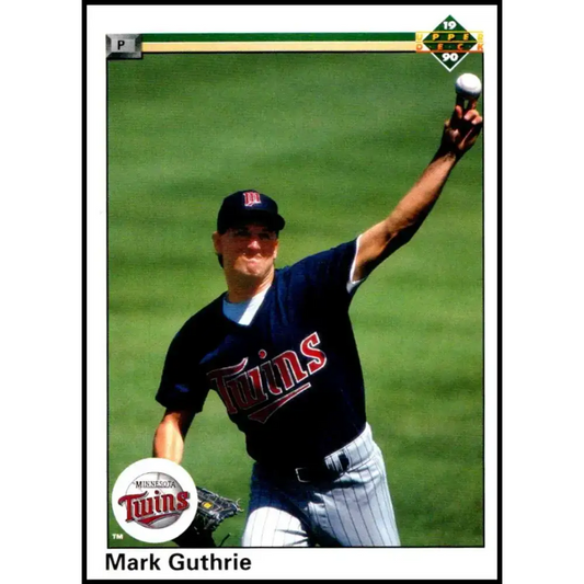 1990 Upper Deck #436 Mark Guthrie NM-MT RC Rookie Minnesota Twins Baseball Card - Baseball Card Single