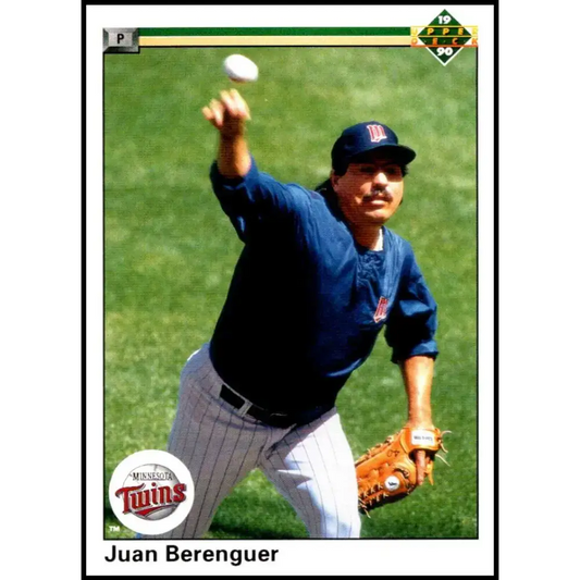 1990 Upper Deck #440 Juan Berenguer NM-MT Minnesota Twins Baseball Card - Baseball Card Single