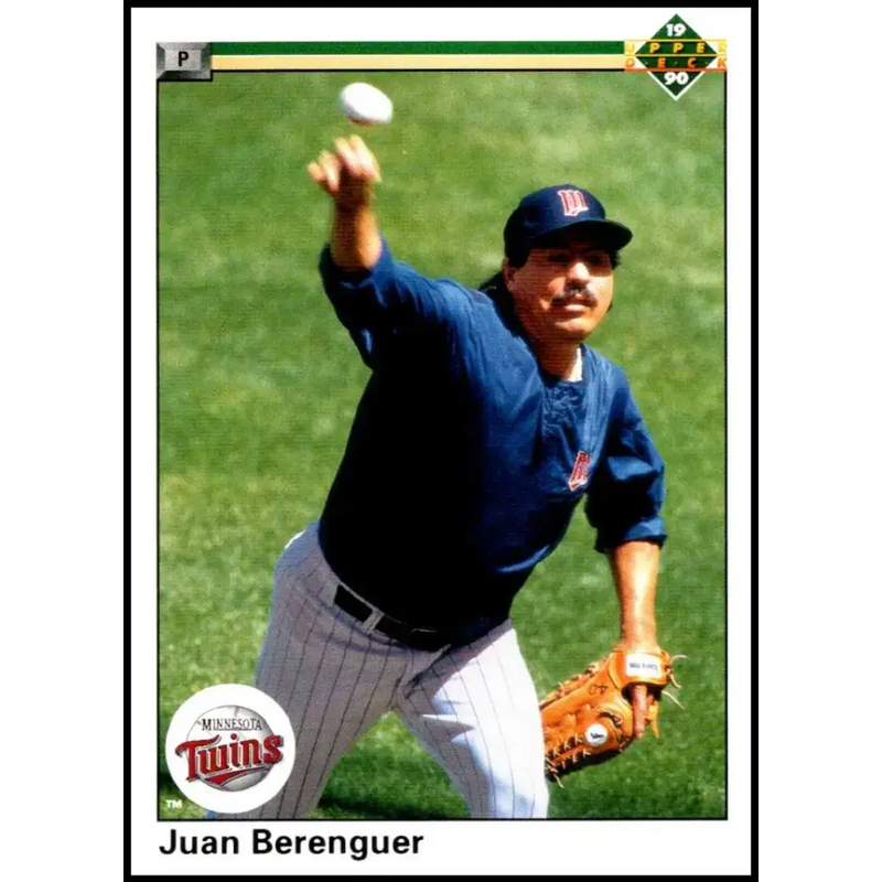 1990 Upper Deck #440 Juan Berenguer NM-MT Minnesota Twins Baseball Card - Baseball Card Single