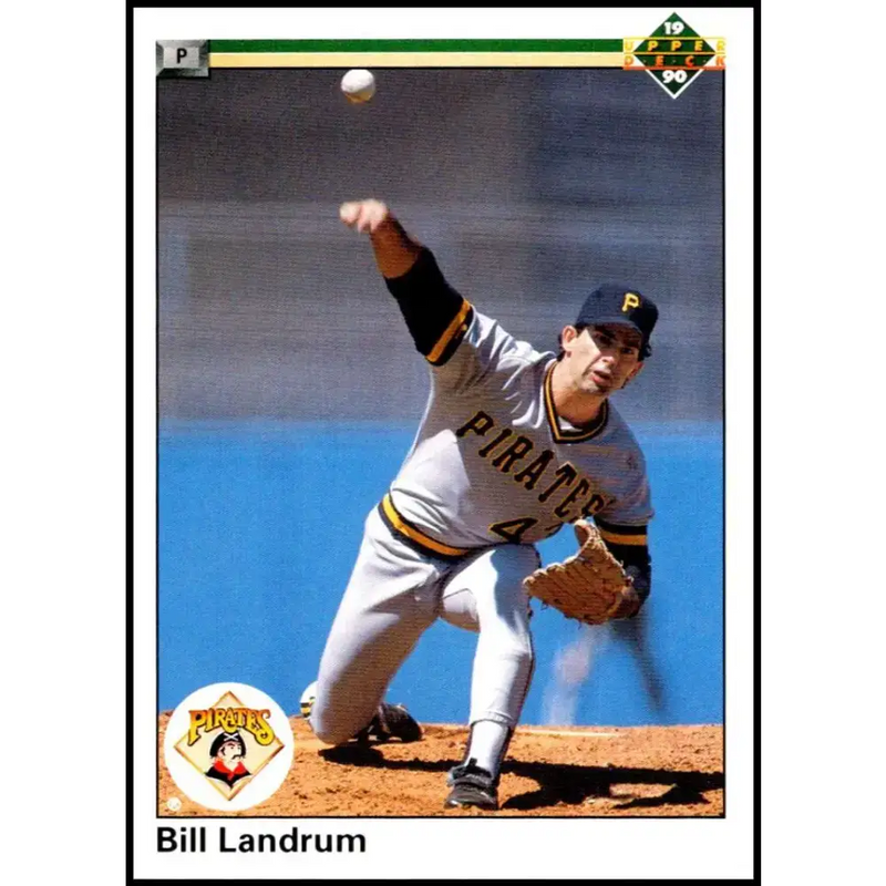 1990 Upper Deck #442 Bill Landrum NM-MT Pittsburgh Pirates Baseball Card - Baseball Card Single