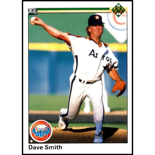 1990 Upper Deck #448 Dave Smith NM-MT Houston Astros Baseball Card - Baseball Card Single