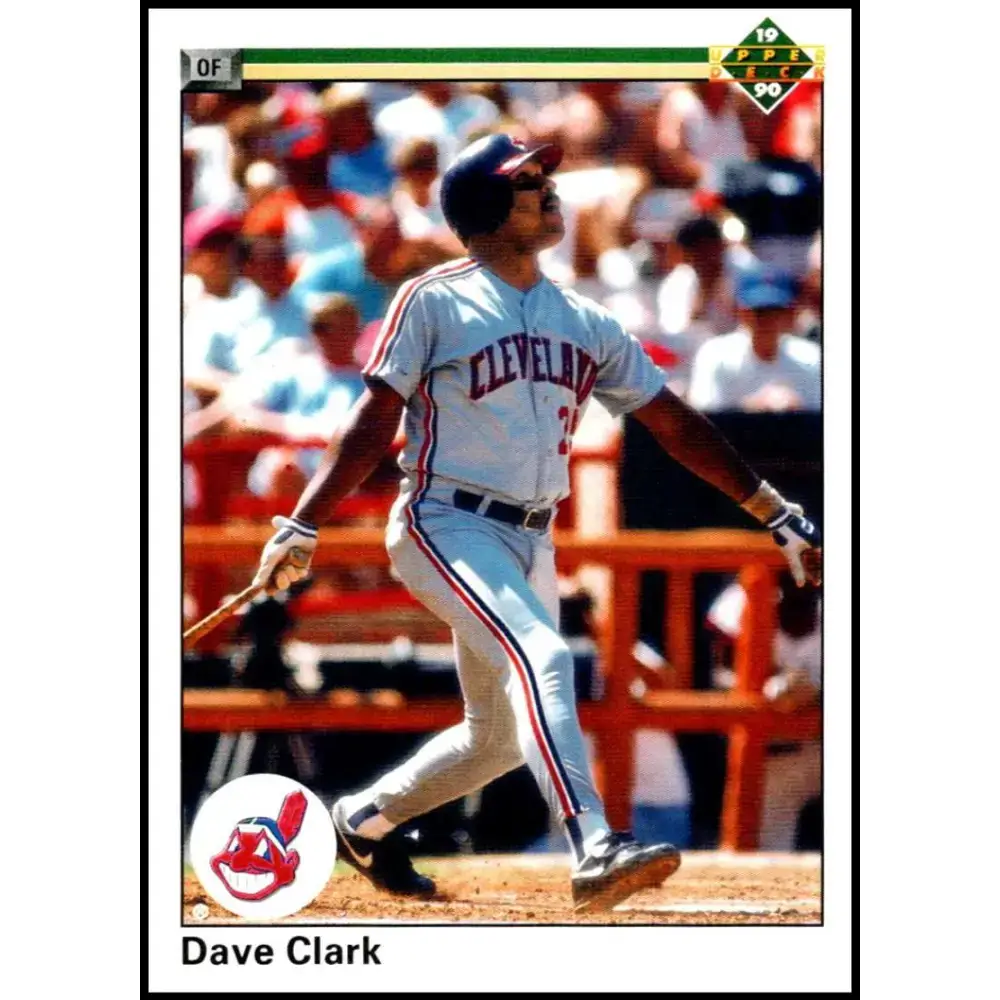 1990 Upper Deck #449 Dave Clark NM-MT Cleveland Indians Baseball Card - Baseball Card Single