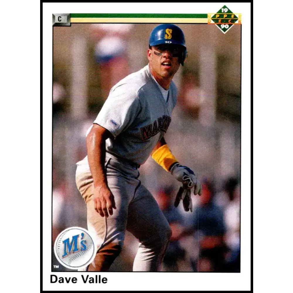 1990 Upper Deck #451 Dave Valle NM-MT Seattle Mariners Baseball Card - Baseball Card Single