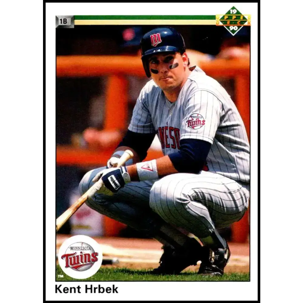 1990 Upper Deck #452 Kent Hrbek NM-MT Minnesota Twins Baseball Card - Baseball Card Single