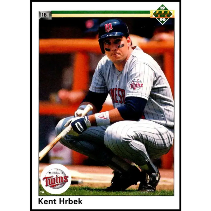 1990 Upper Deck #452 Kent Hrbek NM-MT Minnesota Twins Baseball Card - Baseball Card Single