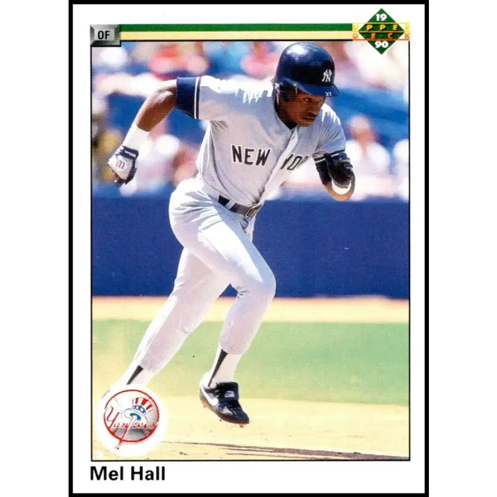 1990 Upper Deck #458 Mel Hall NM-MT New York Yankees Baseball Card - Baseball Card Single