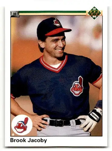 Brook Jacoby Cleveland Indians baseball card from 1990 Upper Deck series