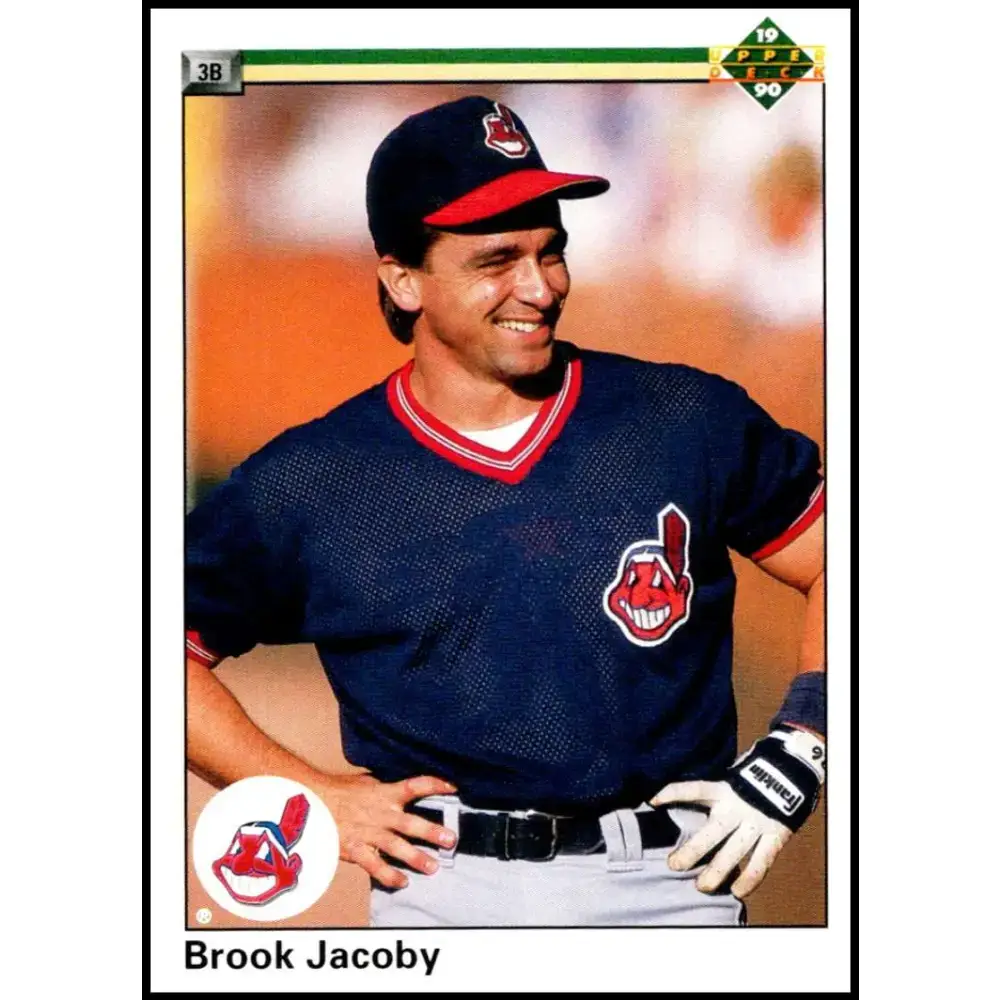 1990 Upper Deck #459 Brook Jacoby NM-MT Cleveland Indians Baseball Card - Baseball Card Single
