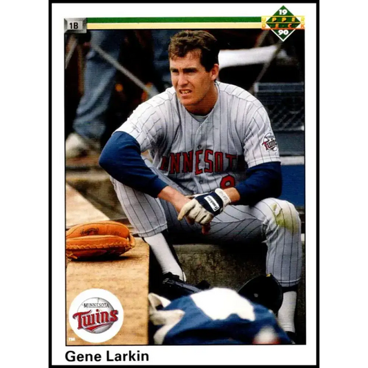 1990 Upper Deck #471 Gene Larkin NM-MT Minnesota Twins Baseball Card - Baseball Card Single