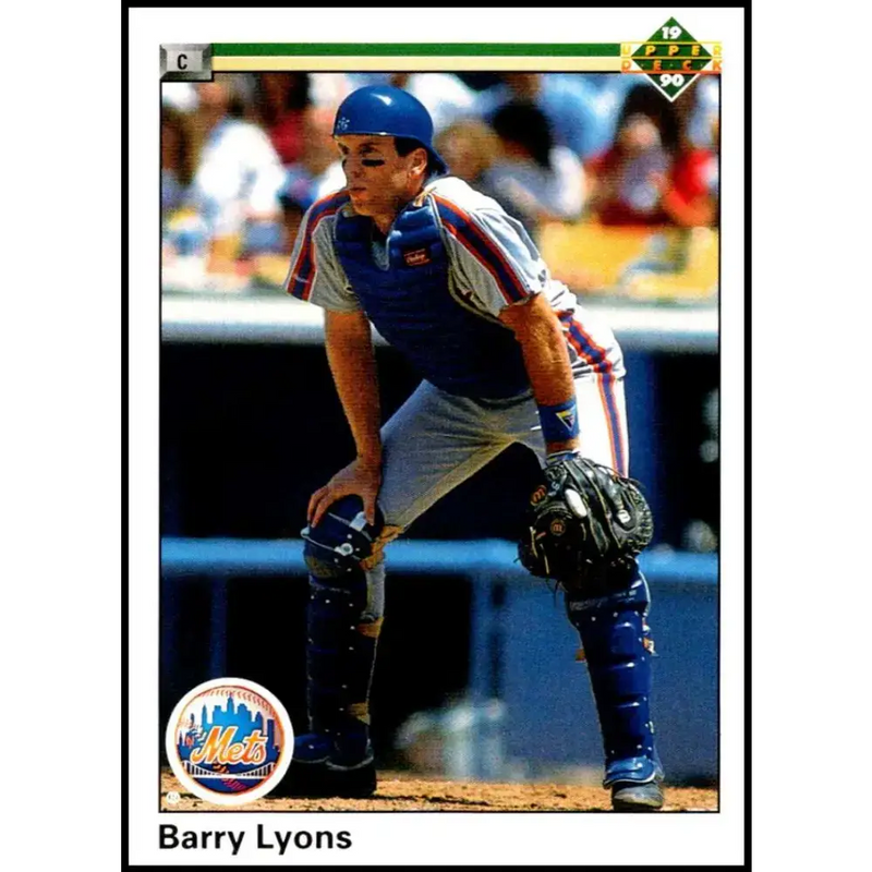 1990 Upper Deck #473 Barry Lyons NM-MT New York Mets Baseball Card - Baseball Card Single