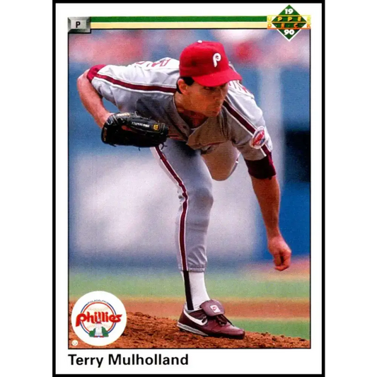 1990 Upper Deck #474 Terry Mulholland NM-MT Philadelphia Phillies Baseball Card - Baseball Card Single