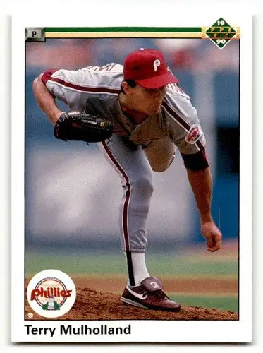 1990 Upper Deck Terry Mulholland Philadelphia Phillies baseball card with original gloss