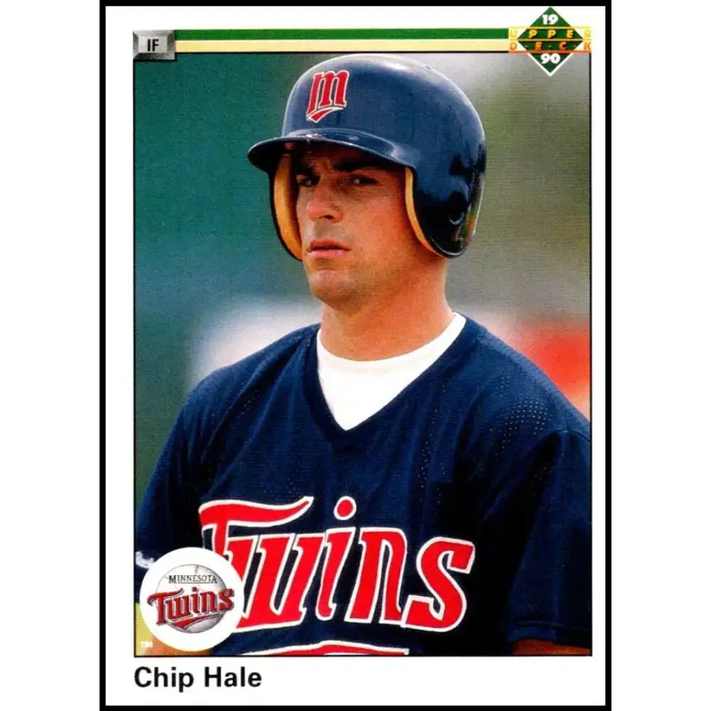 1990 Upper Deck #475 Chip Hale NM-MT RC Rookie Minnesota Twins Baseball Card - Baseball Card Single