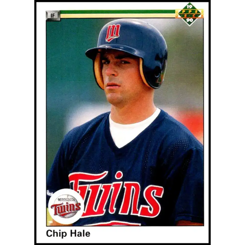 1990 Upper Deck #475 Chip Hale NM-MT RC Rookie Minnesota Twins Baseball Card - Baseball Card Single