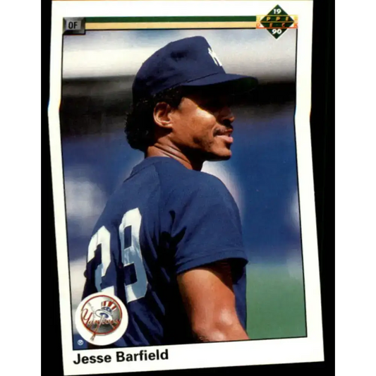 1990 Upper Deck #476 Jesse Barfield NM-MT New York Yankees Baseball Card - Baseball Card Single