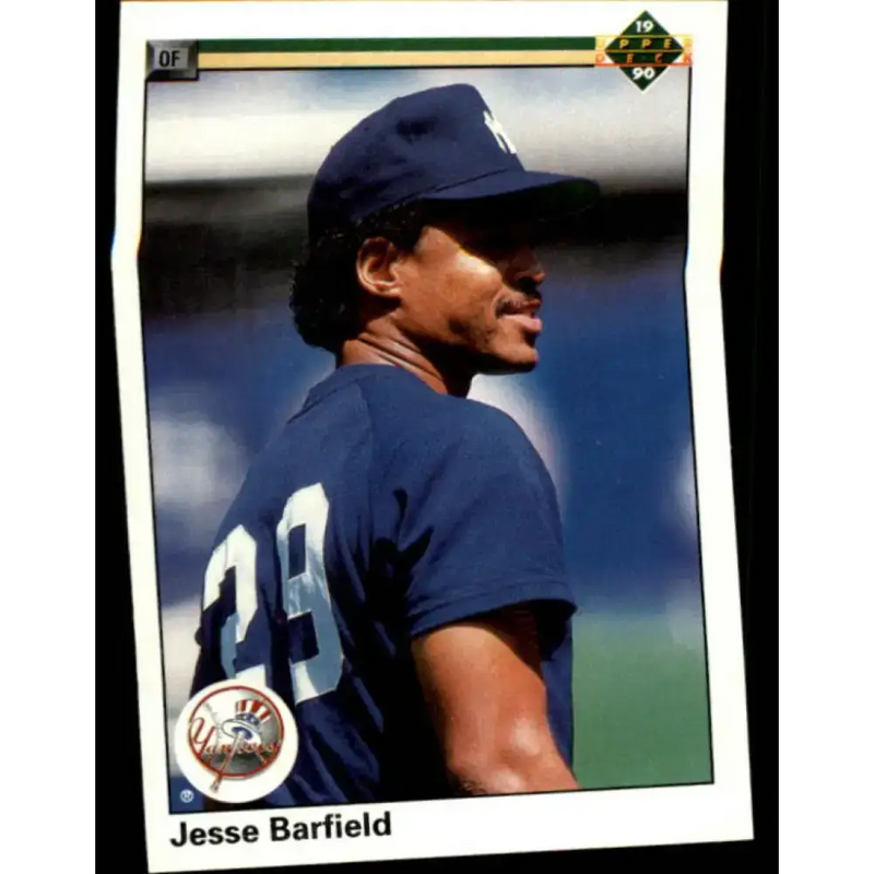 1990 Upper Deck #476 Jesse Barfield NM-MT New York Yankees Baseball Card - Baseball Card Single
