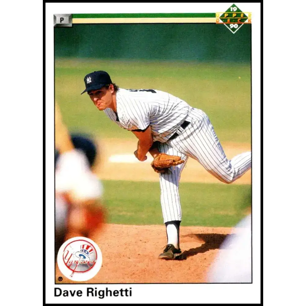 1990 Upper Deck #479 Dave Righetti NM-MT New York Yankees Baseball Card - Baseball Card Single