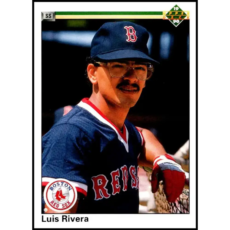 1990 Upper Deck #482 Luis Rivera NM-MT Boston Red Sox Baseball Card - Baseball Card Single