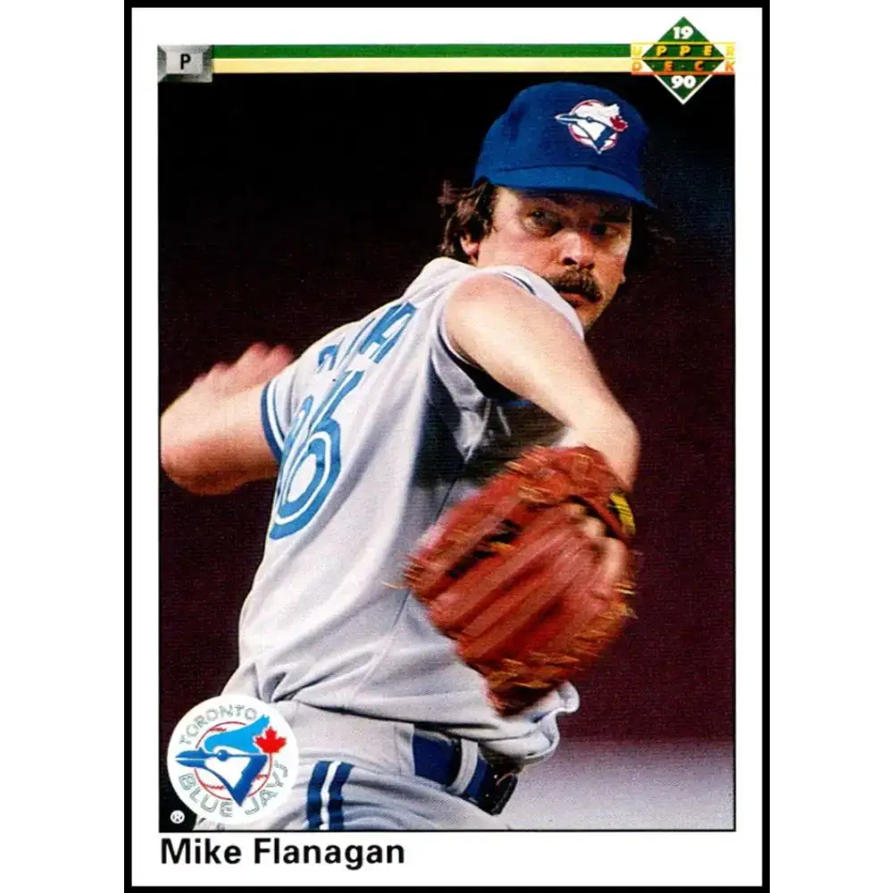 1990 Upper Deck #483 Mike Flanagan NM-MT Toronto Blue Jays Baseball Card - Baseball Card Single