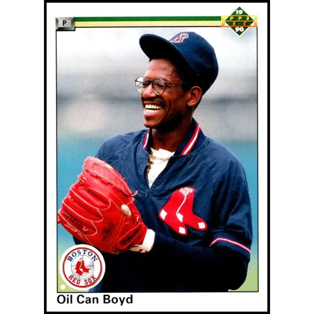 1990 Upper Deck #484 Oil Can Boyd NM-MT Boston Red Sox Baseball Card - Baseball Card Single