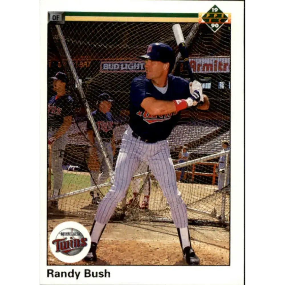1990 Upper Deck #493 Randy Bush NM-MT Minnesota Twins Baseball Card - Baseball Card Single