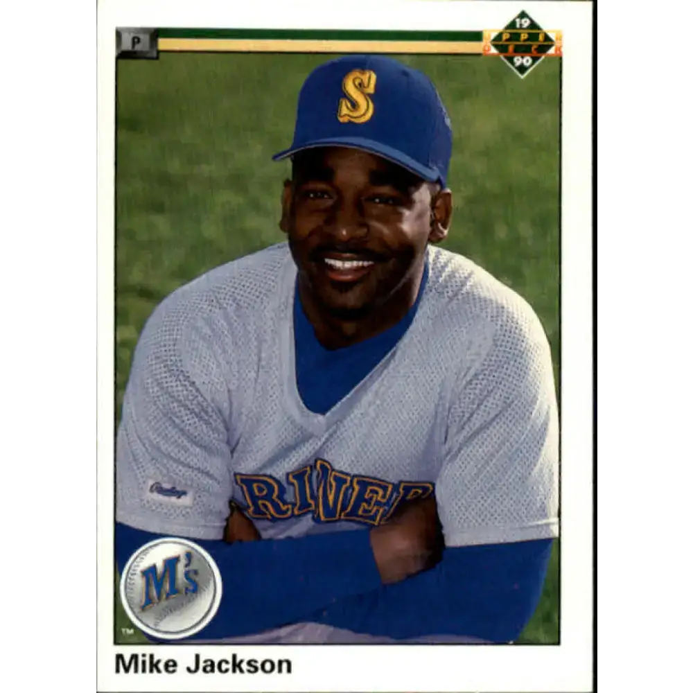 1990 Upper Deck #494 Mike Jackson NM-MT Seattle Mariners Baseball Card - Baseball Card Single