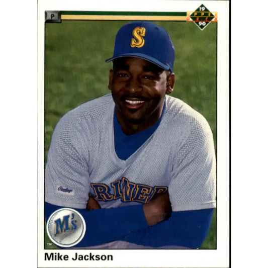 1990 Upper Deck #494 Mike Jackson NM-MT Seattle Mariners Baseball Card - Baseball Card Single