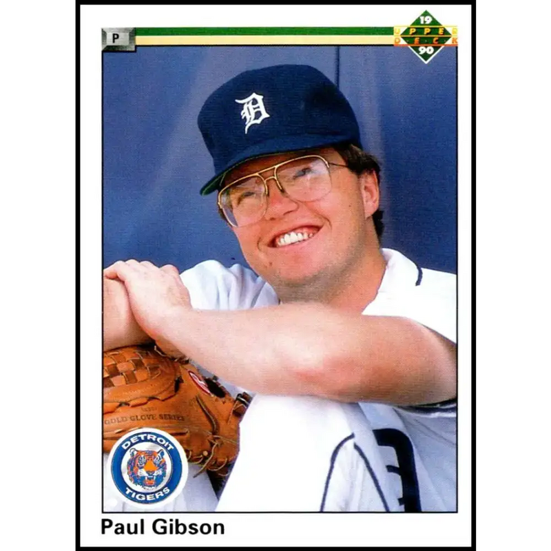1990 Upper Deck #496 Paul Gibson NM-MT Detroit Tigers Baseball Card - Baseball Card Single
