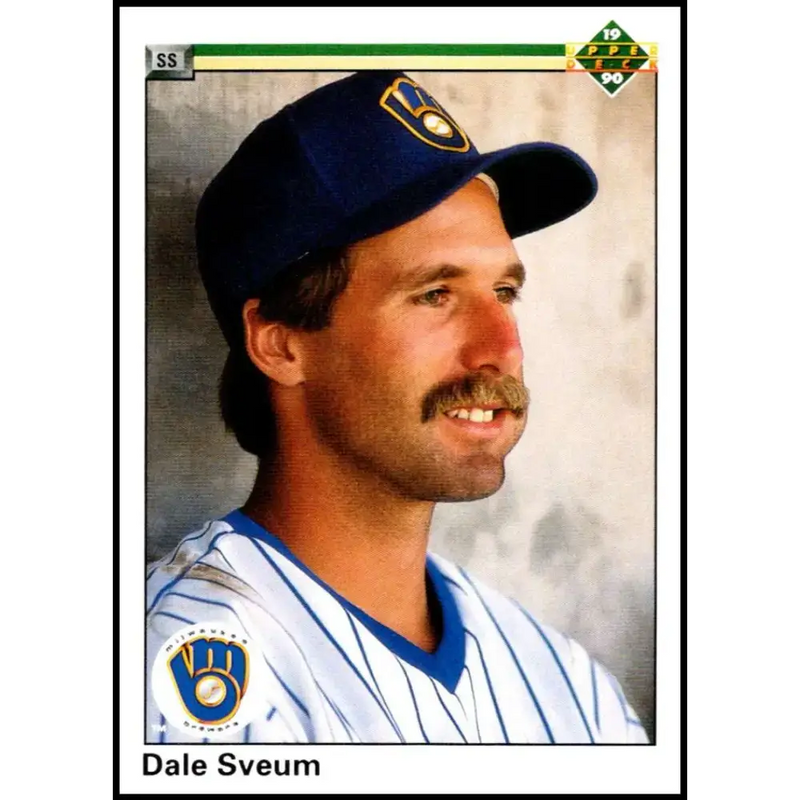 1990 Upper Deck #499 Dale Sveum NM-MT Milwaukee Brewers Baseball Card - Baseball Card Single