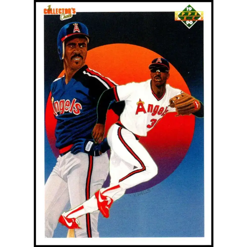 1990 Upper Deck #5 Devon White TC NM-MT California Angels Baseball Card - Baseball Card Single