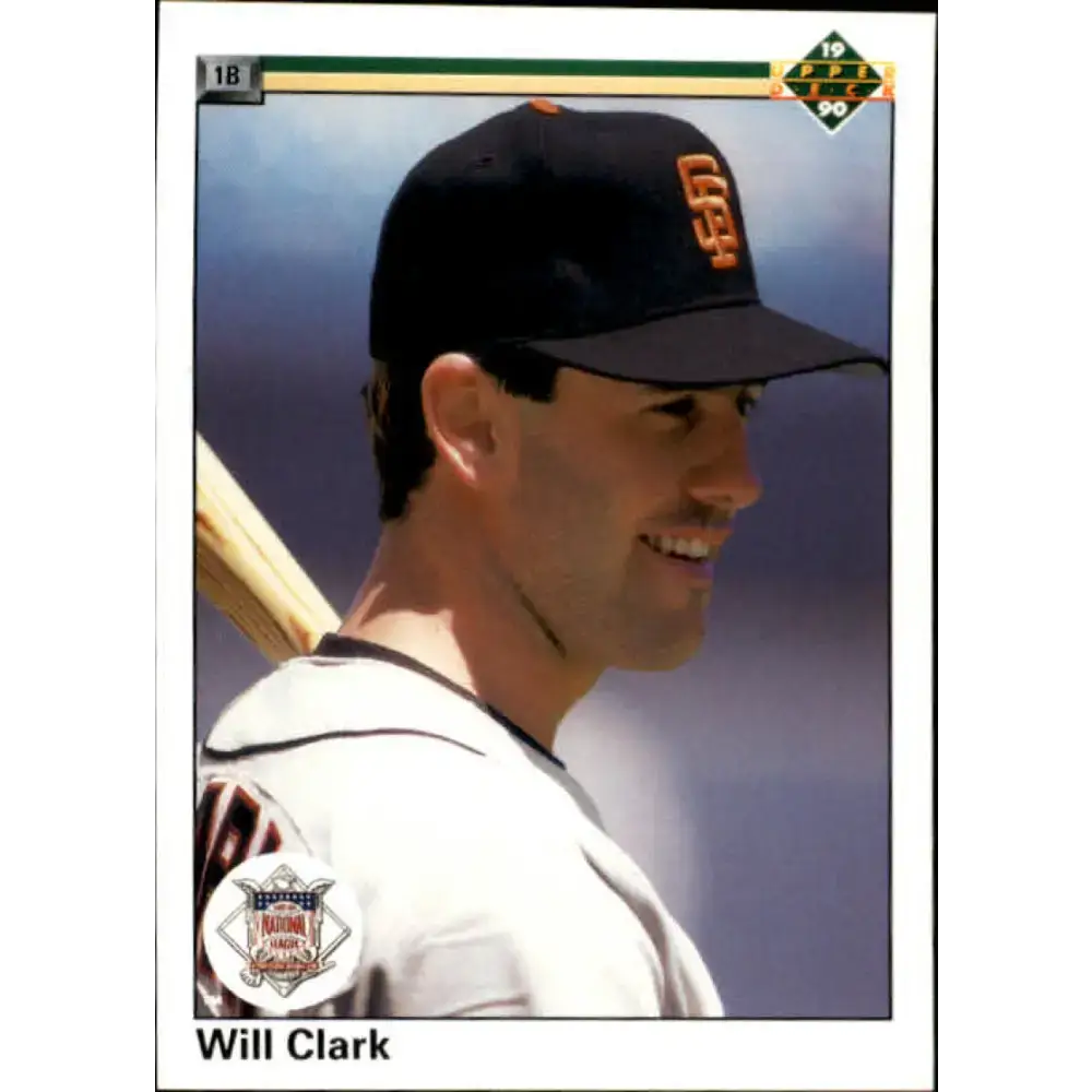 1990 Upper Deck #50 Will Clark UER EC NM-MT SP San Francisco Giants Baseball Card - Baseball Card Single