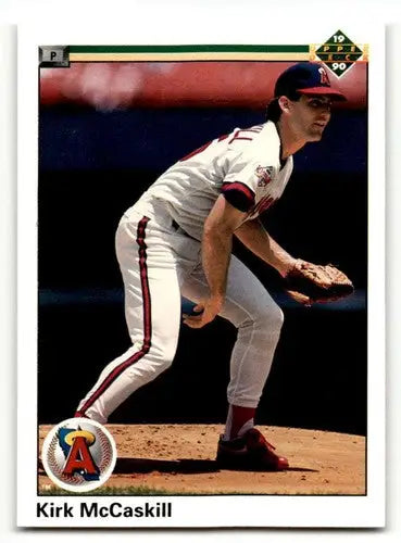 Original gloss 1990 Upper Deck Kirk McCaskill California Angels baseball card
