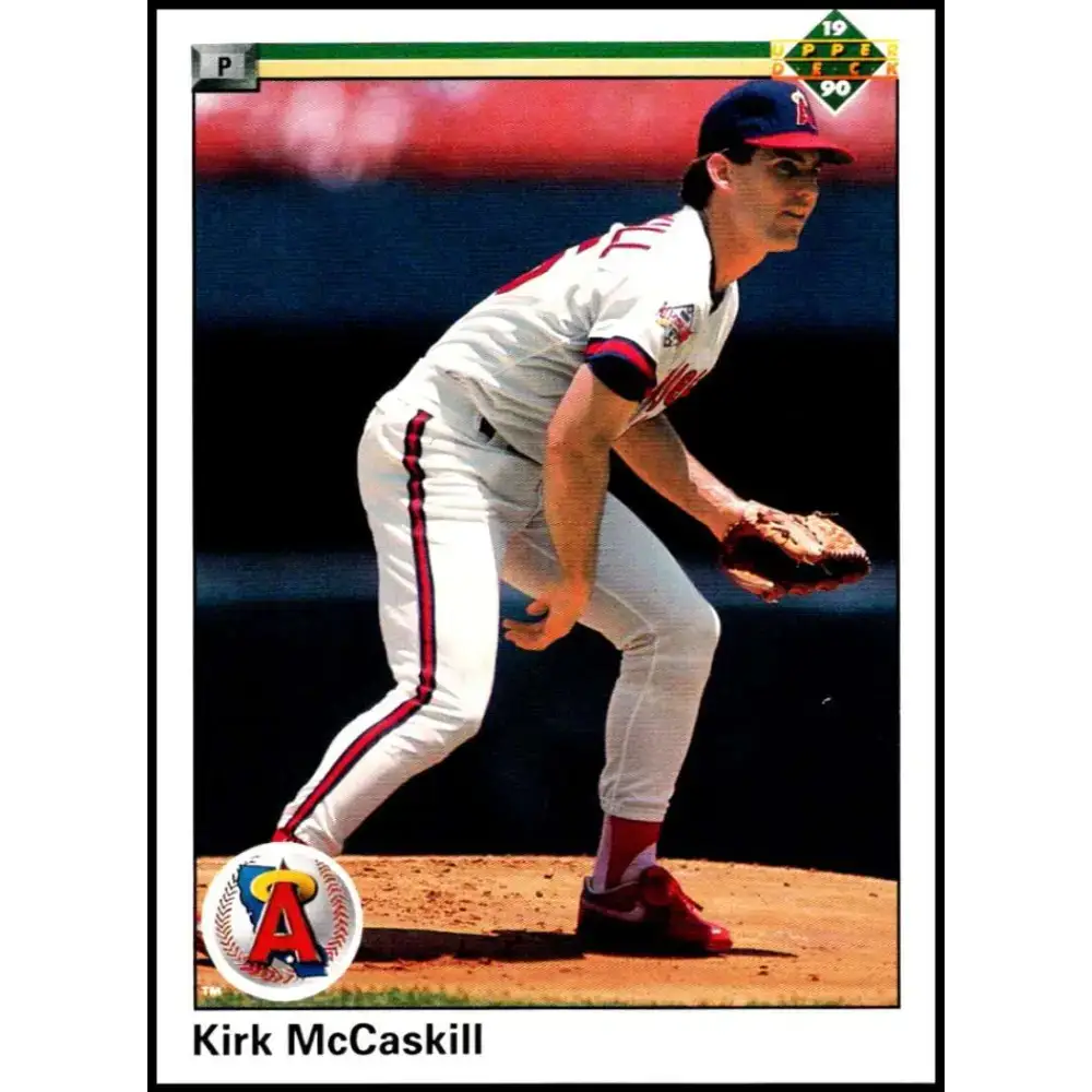 1990 Upper Deck #506 Kirk McCaskill NM-MT California Angels Baseball Card - Baseball Card Single