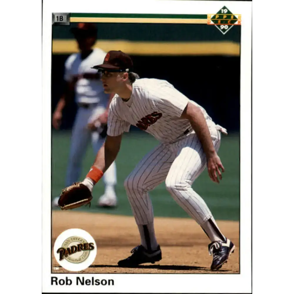 1990 Upper Deck #51 Rob Nelson NM-MT San Diego Padres Baseball Card - Baseball Card Single